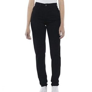American Apparel High-Waisted Mom Jeans in Black